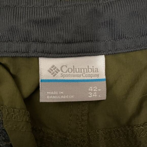 COLUMBIA Silver Ridge Utility Pants Olive Green Convertible Hiking - Picture 10 of 14